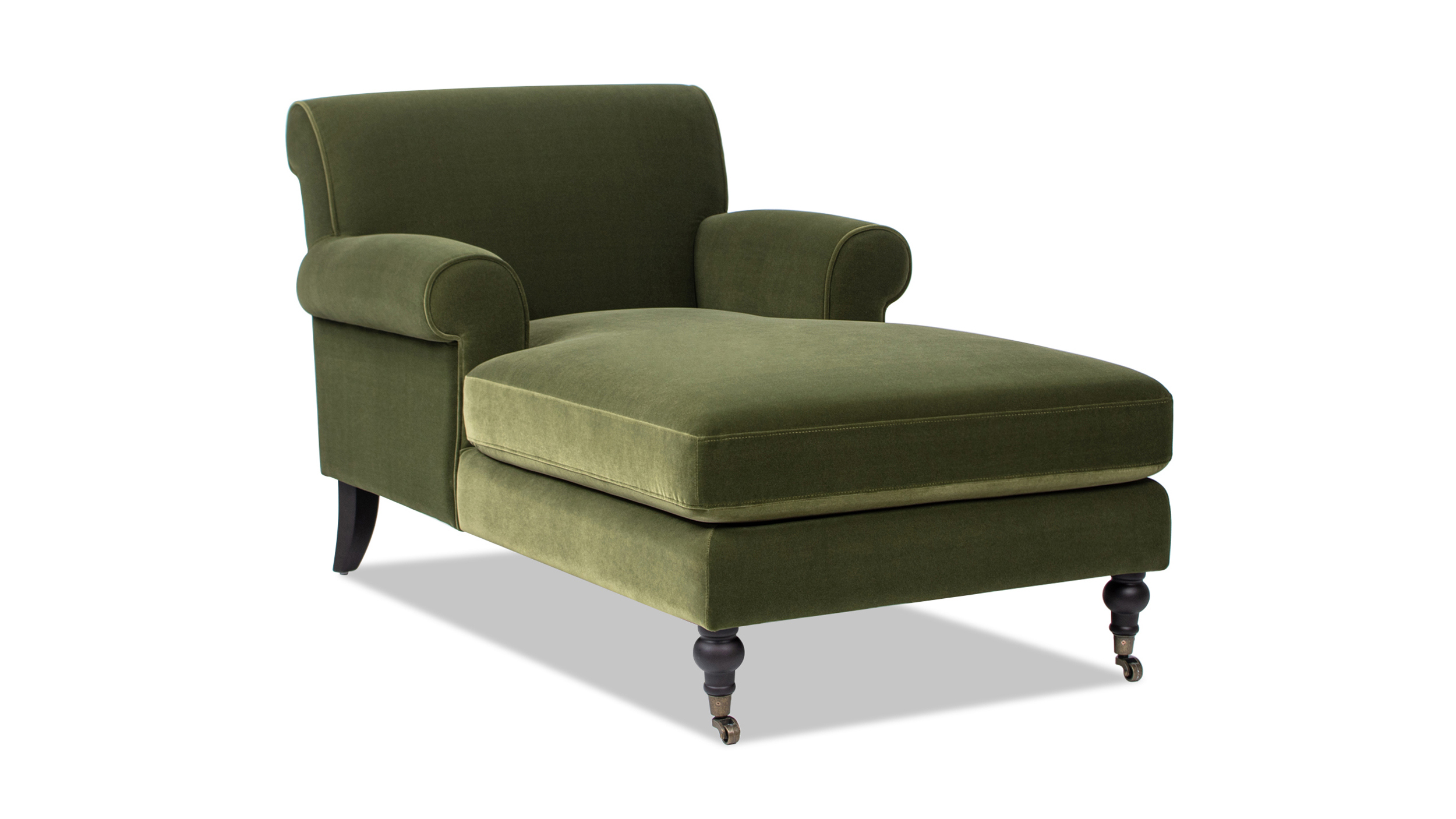 Alana Lawson Chaise Lounge Chair, Olive Green - Jennifer Taylor Home