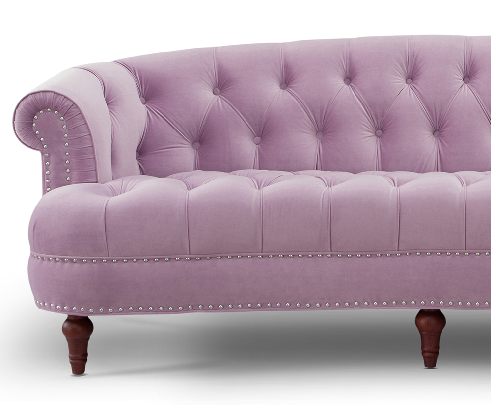 La Rosa Chesterfield Sofa, Lavender