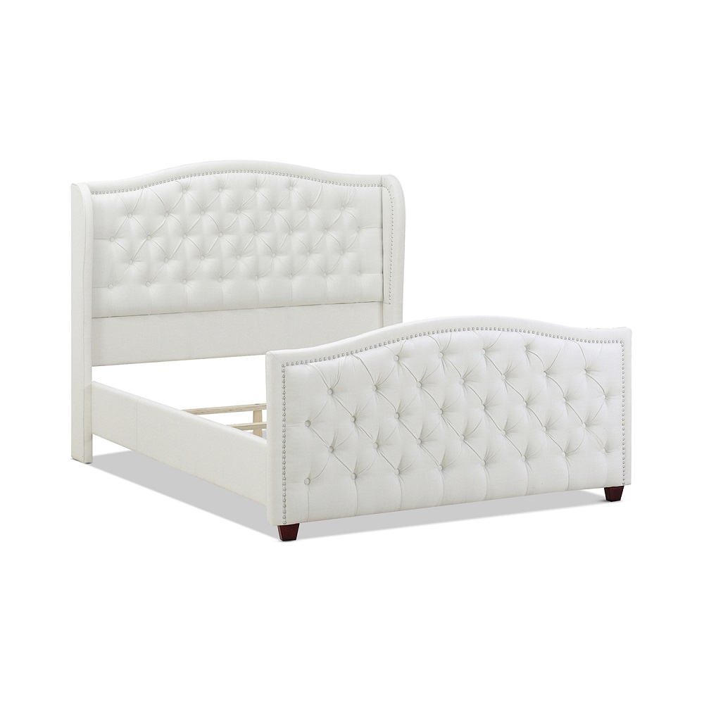 Marcella Tufted Wingback Upholstered Bed