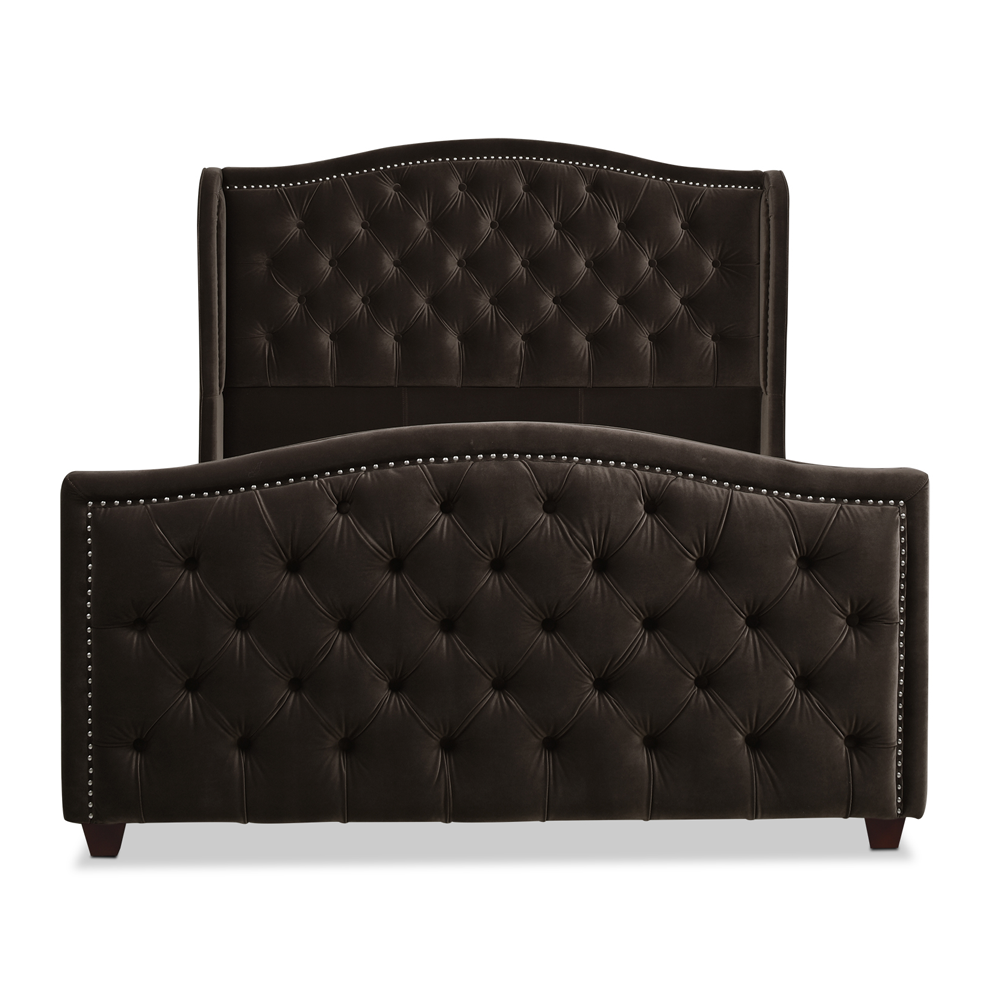 Marcella Tufted Wingback Upholstered Bed