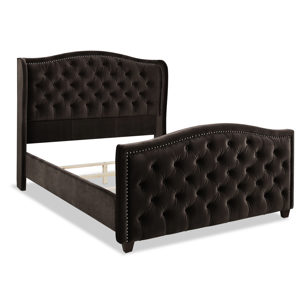 Marcella Tufted Wingback Upholstered Bed