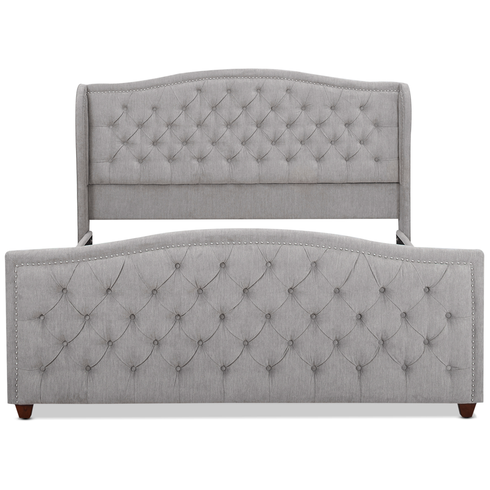 Marcella Tufted Wingback Upholstered Bed