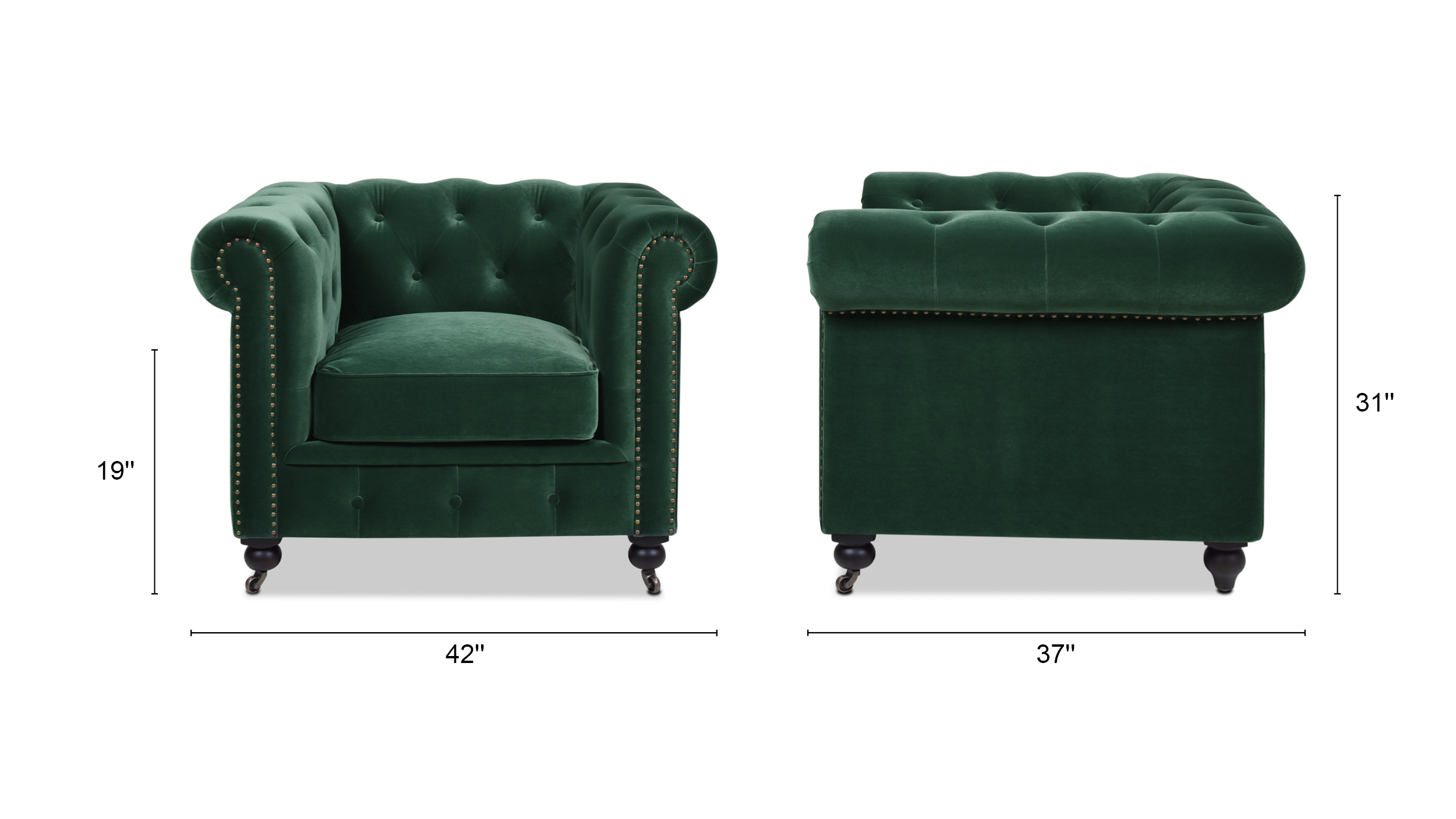 Winston Leather Chesterfield Armchair Winston Leather Chesterfield Armchair