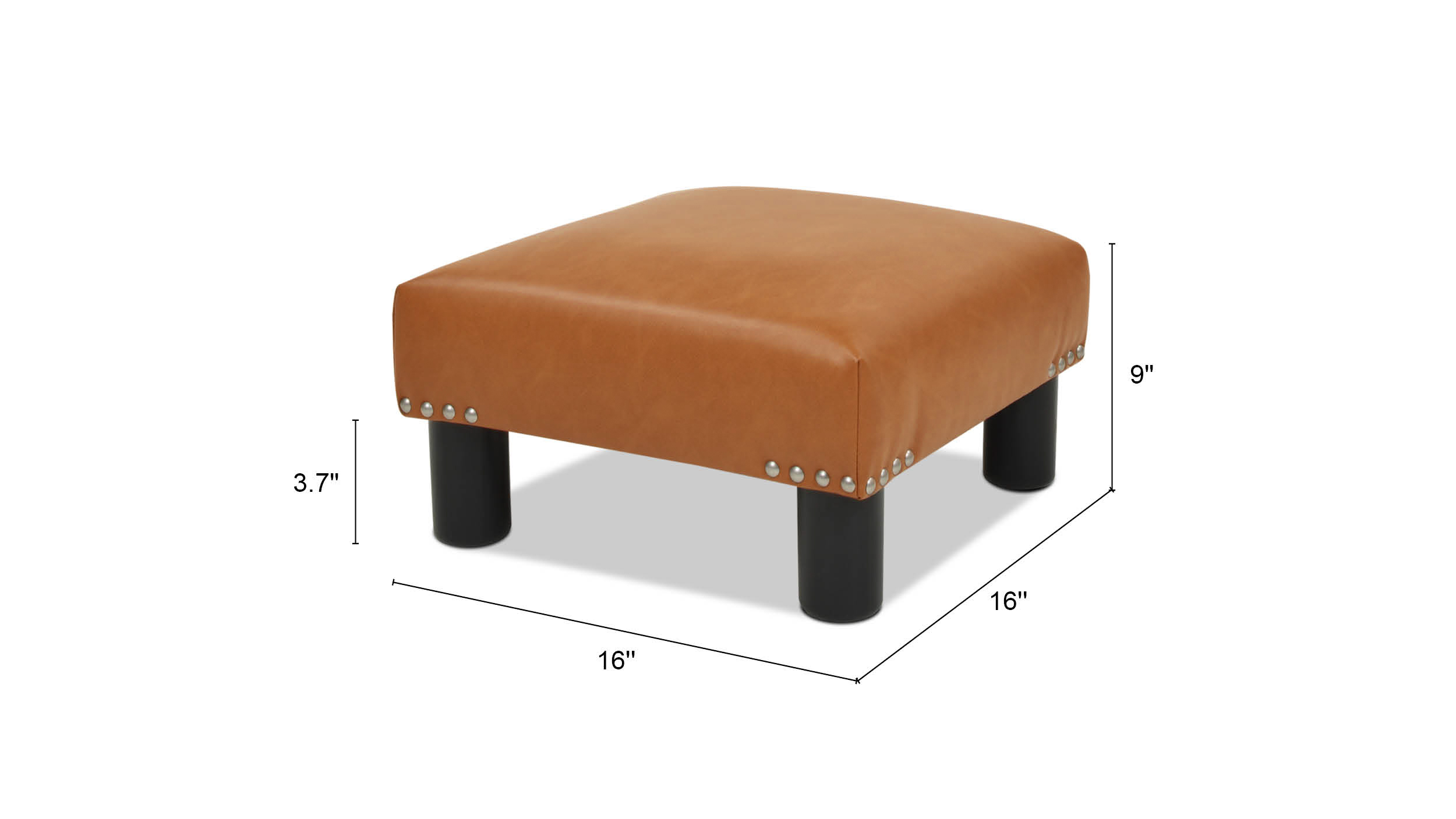 Tan Leather Footrest Cover, Ergonomic, Foot Rest Desk, Home Office