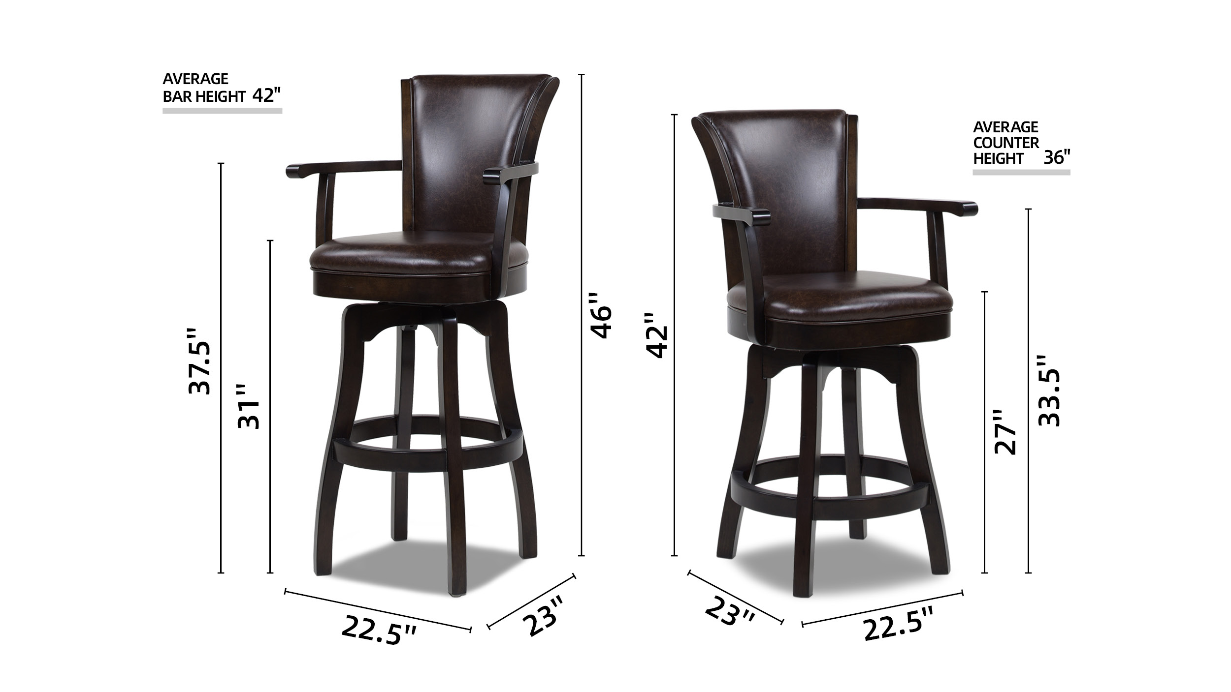 31 inch swivel bar stools