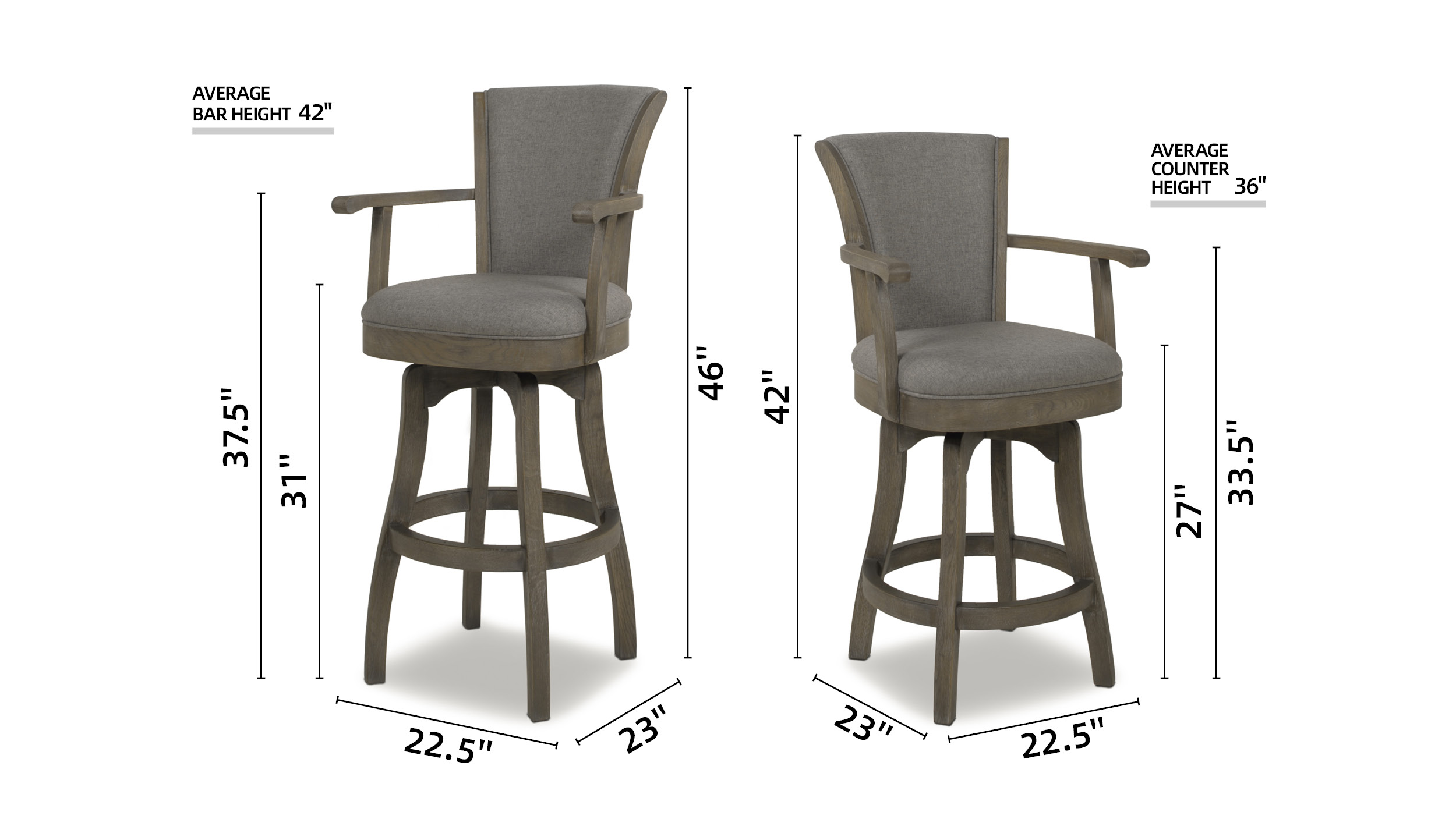 Williams 30” Swivel Bar Stool