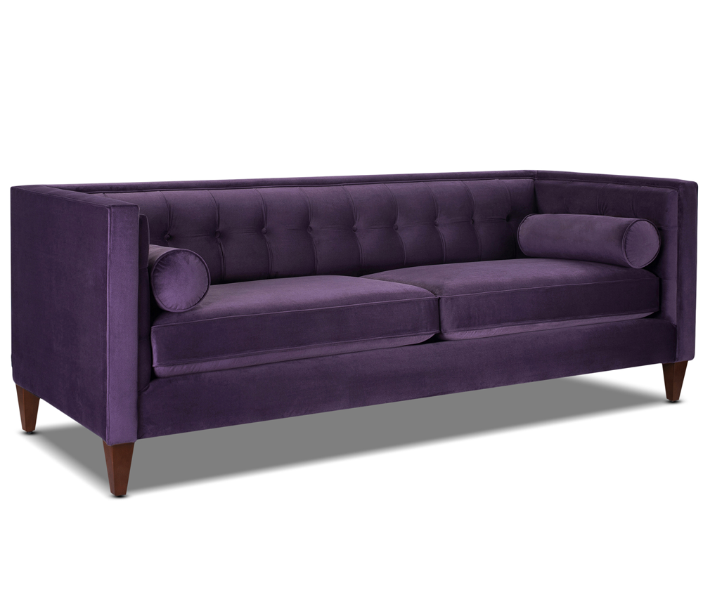 Jack Tuxedo Sofa, Purple