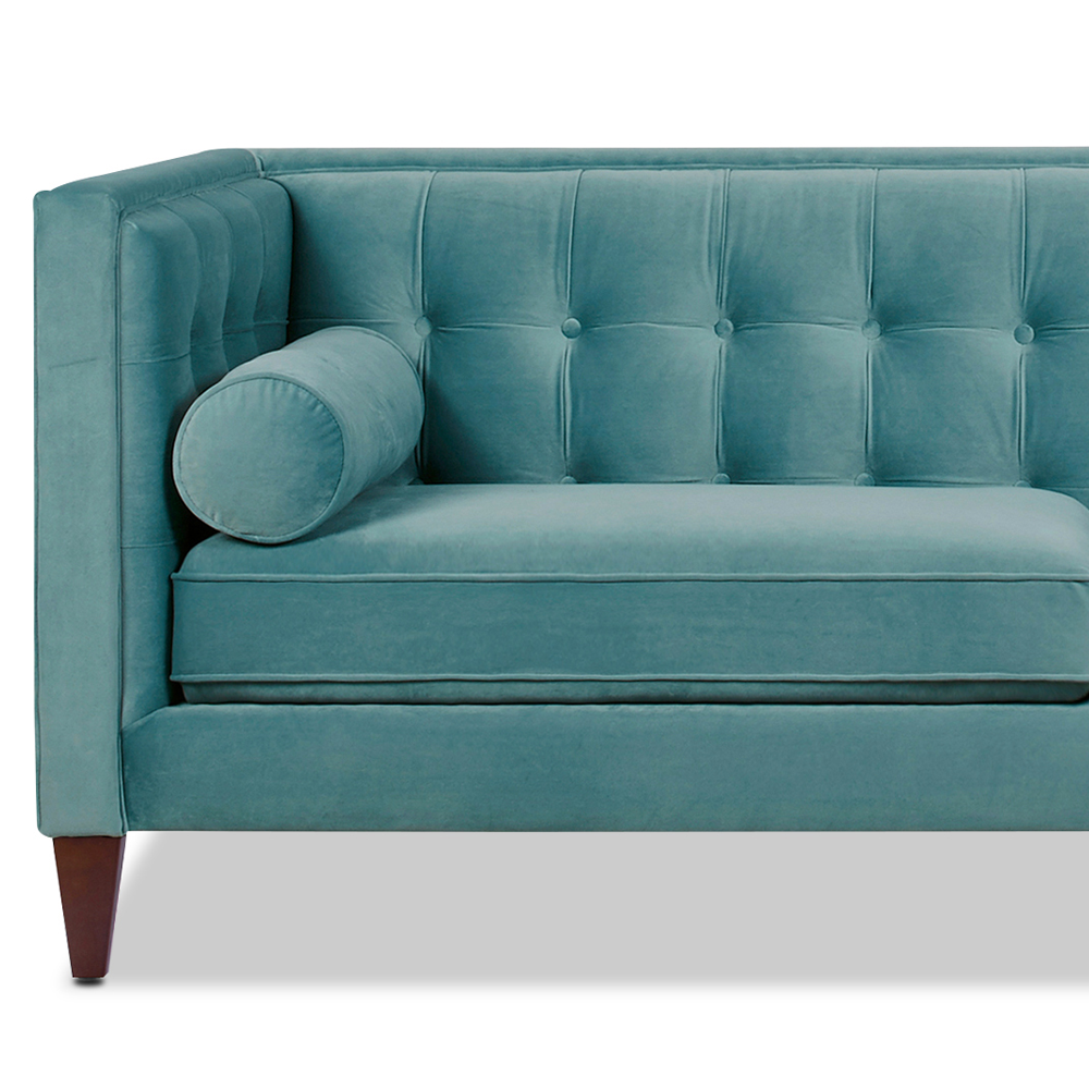 Jack Tuxedo Sofa, Arctic Blue