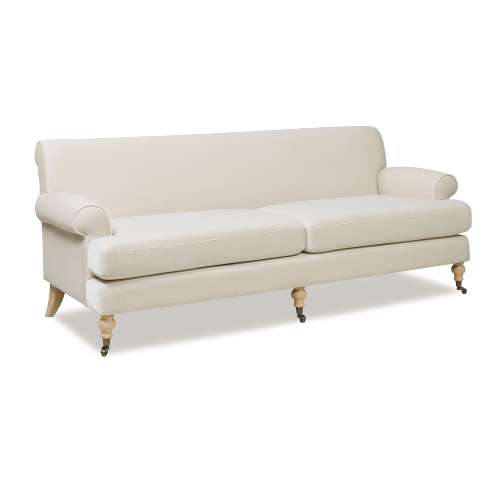 Christine Upholstered Cushion Back Sofa Beige – Furniture Factory Outlet