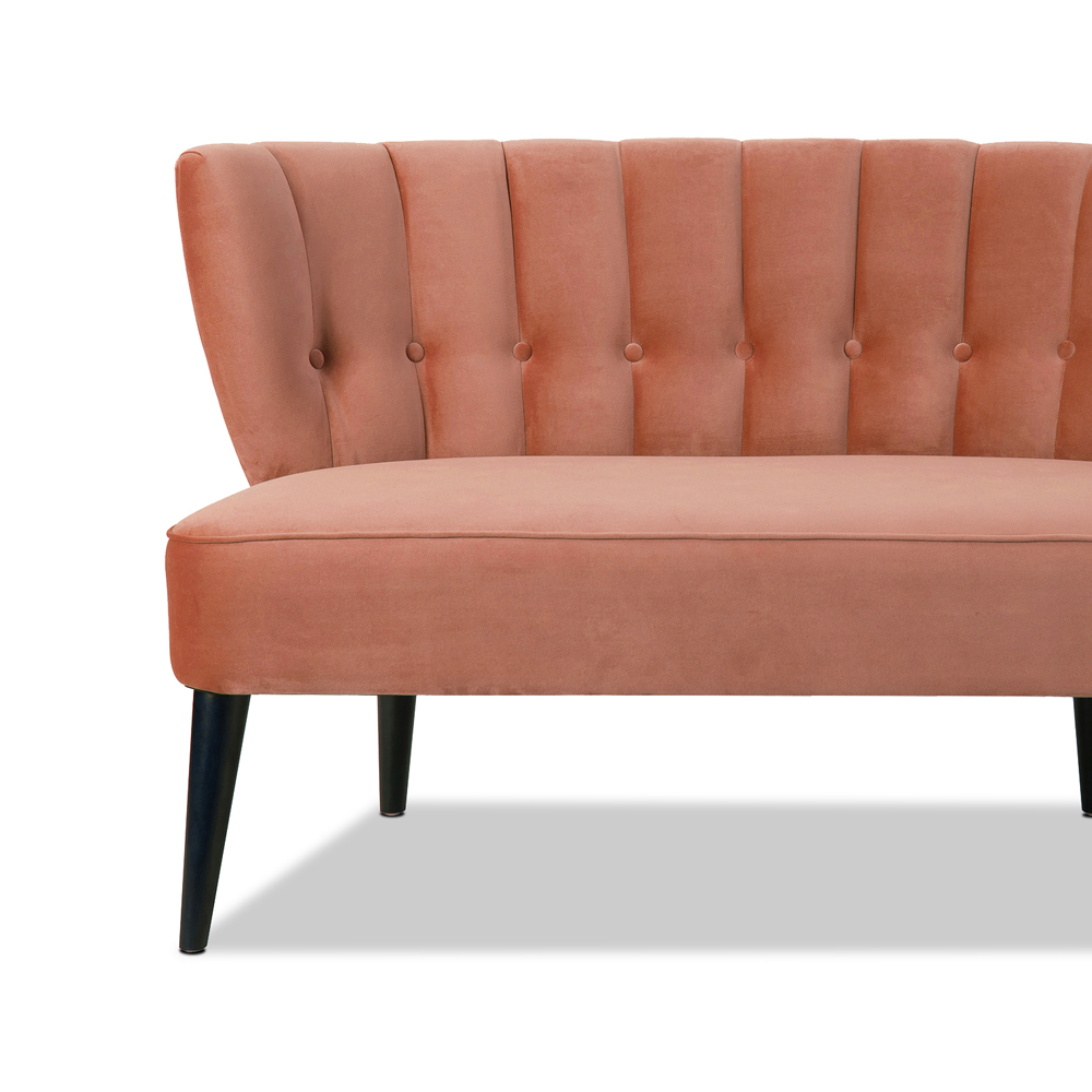 Becca Channel Tufted Back Settee