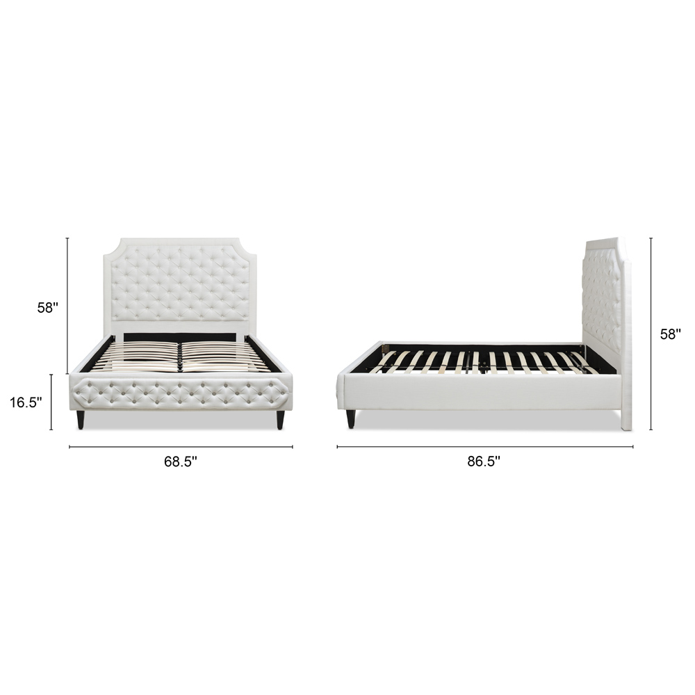 Helen Tall Upholstered Platform Bed