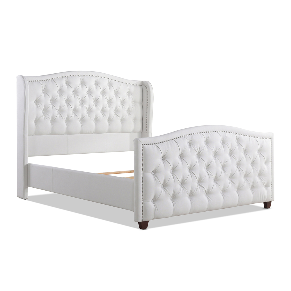 Marcella Tufted Wingback Upholstered Bed