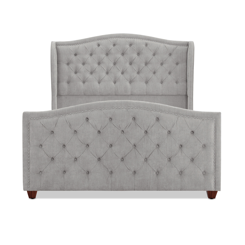 Marcella Tufted Wingback Upholstered Bed