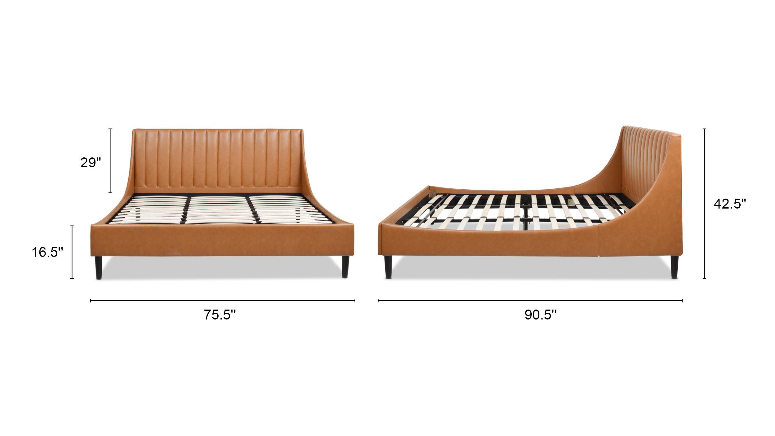 Aspen Upholstered Platform Bed