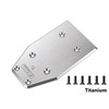 Rear Chassis Skid Plate (5mm Titanium) - Compatible w/ LOSI 1/5 5IVE-TE 3.0