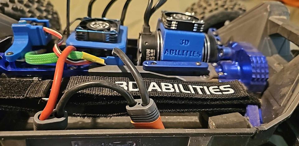 Battery Hold Down Mounts / Kevlar Straps - Compatible w/ Traxxas Maxx