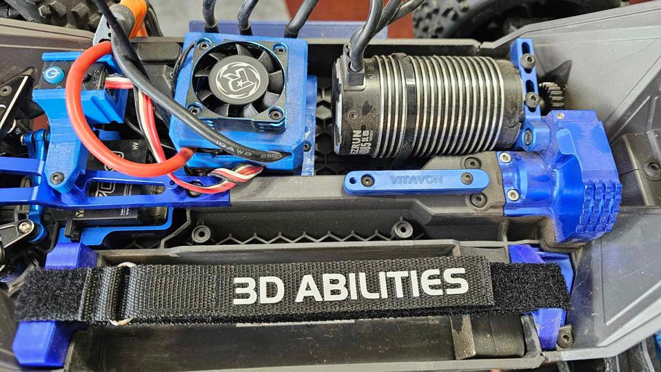 Battery Hold Down Mounts / Kevlar Straps - Compatible w/ Traxxas Maxx