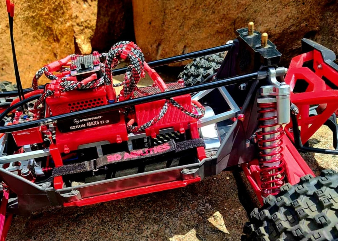 Battery Hold Down Mounts / Kevlar Straps - Compatible w/ Traxxas X