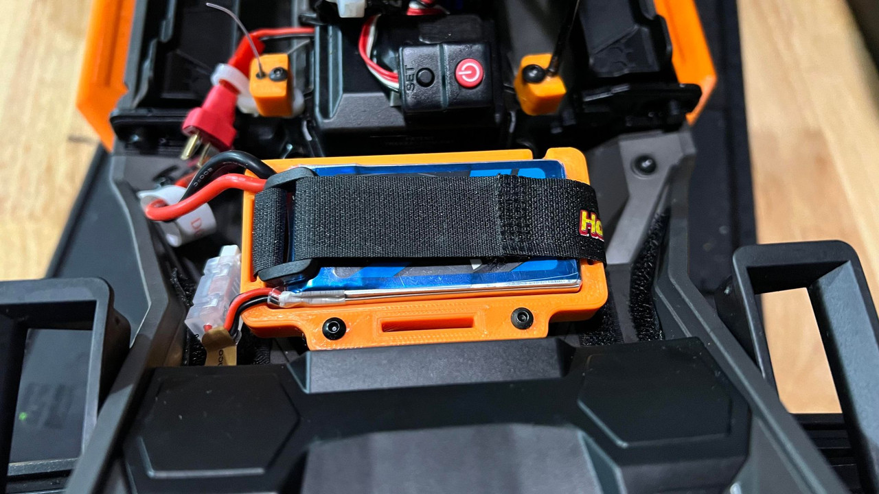 Auxiliary Fan Battery Tray / Mount - Compatible w/ X-Maxx & XRT
