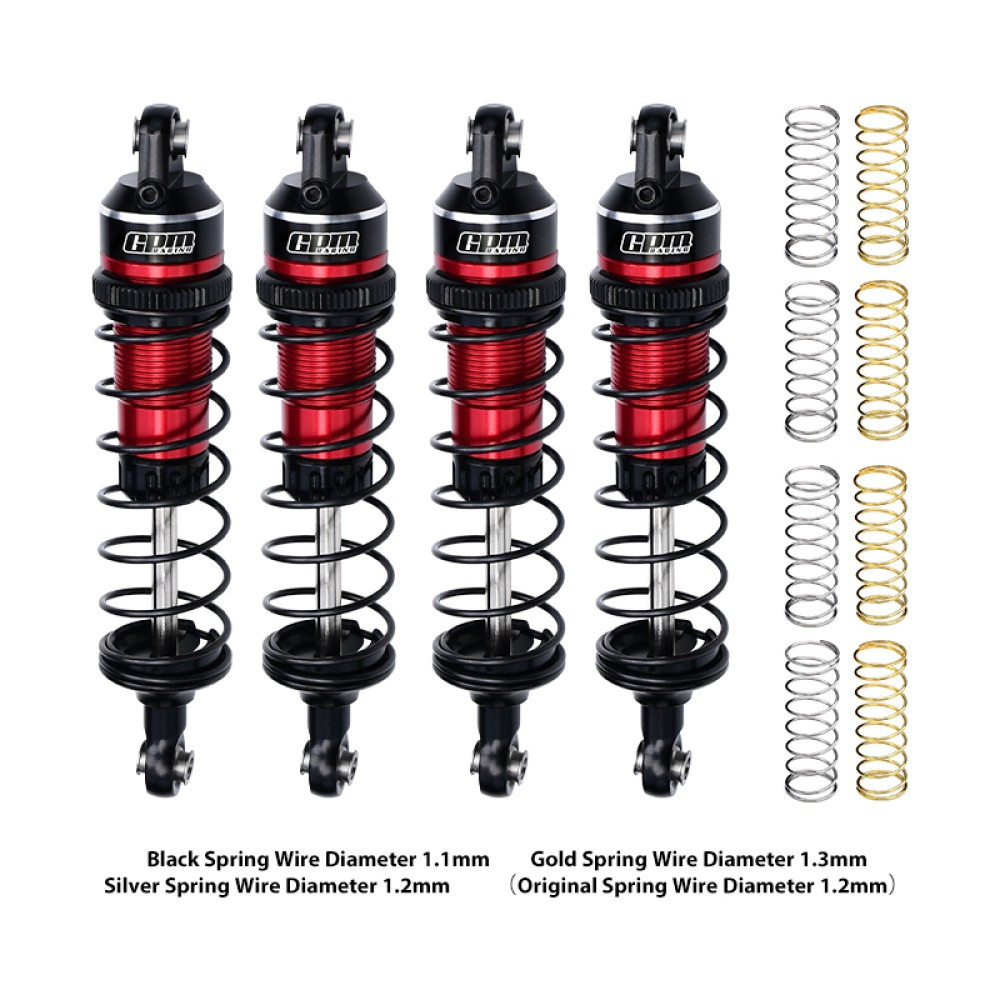 Adjustable Shocks & Springs (Set of 4) - Compatible w/ Traxxas