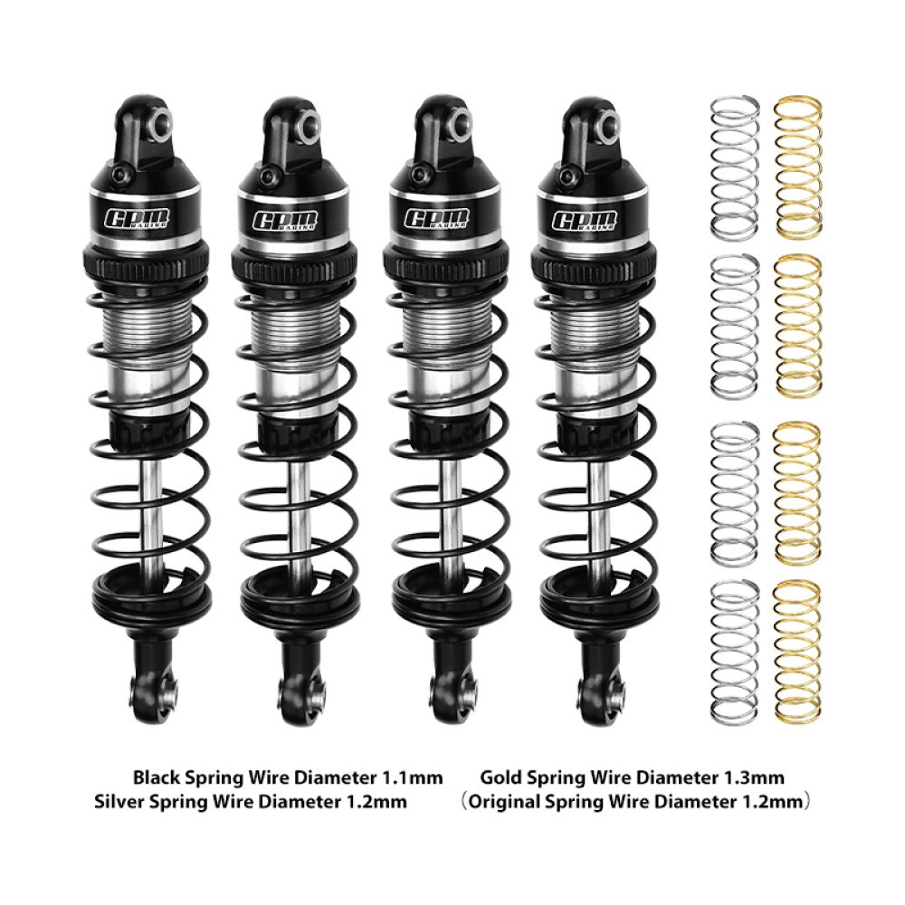 Adjustable Shocks & Springs (Set of 4) - Compatible w/ Traxxas