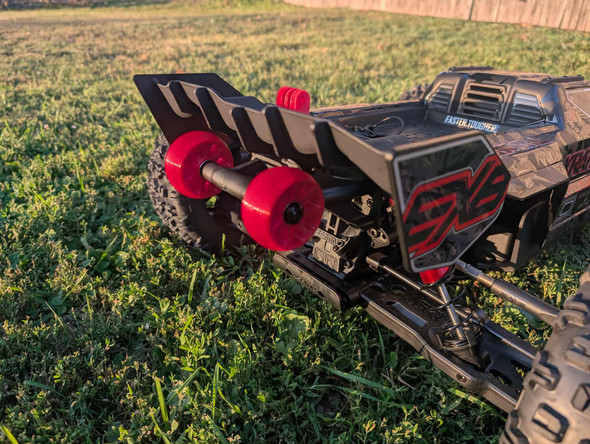 Wheelie Bar Wheels (w/ Bearings) - Compatible w/ Arrma 8S