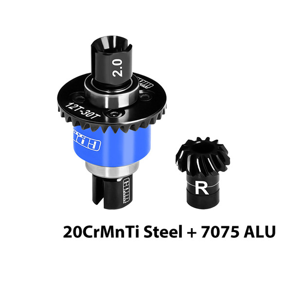 Rear Complete Diff - No Oil (Mod .8 / 12/30T) - Compatible w/ Arrma Mini Kraton