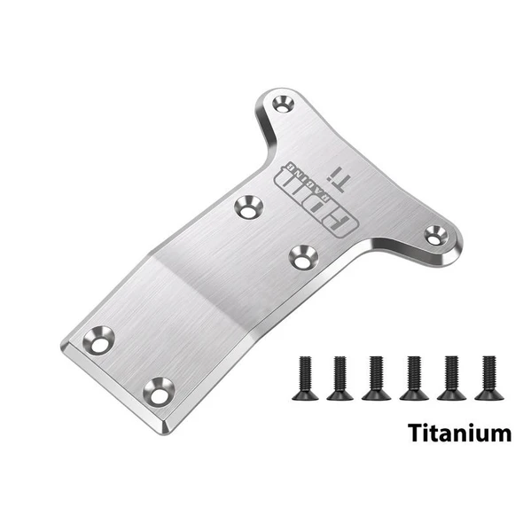 Front Chassis Skid Plate (5mm Titanium) - Compatible w/ LOSI 1/5 5IVE-TE 3.0