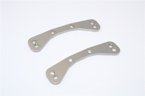 <p>Stainless Steel Front/Rear Upper Bulkhead Tie Bar - 2pcs - GPM TXM008</p>