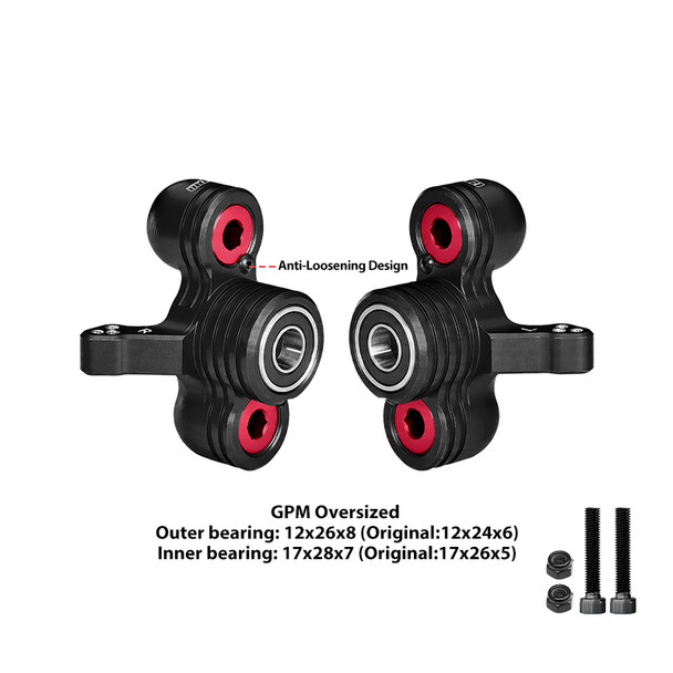 Front Steering Knuckles - Compatible w/ Arrma 1/5