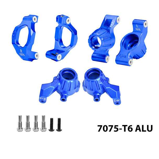 Front C-Hubs & Front Steering Blocks & Rear Stub Axle Carriers Set Compatible w/ Maxx / Maxx Slash