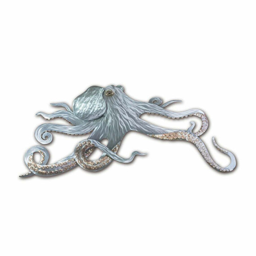 Large Metal Wall Octopus - MM183