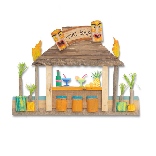 Tiki Bar Wood Tropical Wall Art C763