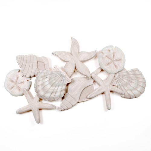 Wooden Hand Carved Shell Cluster CW048