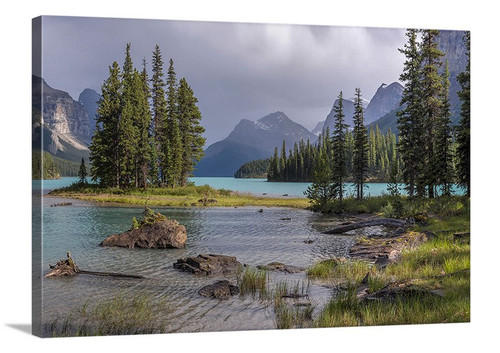Spirit Island Lake Canvas Wrap - David Lawrence Photography