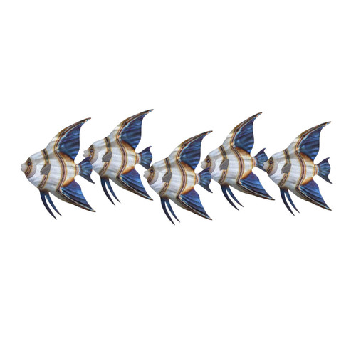 Angelfish School of 5 Metal Wall Art CO150B