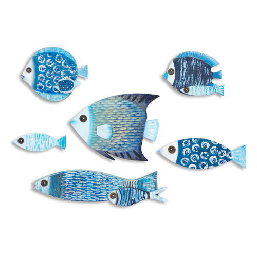 Set of Six Fish Beach Junk C745 Set of Six Fish Beach Junk C745