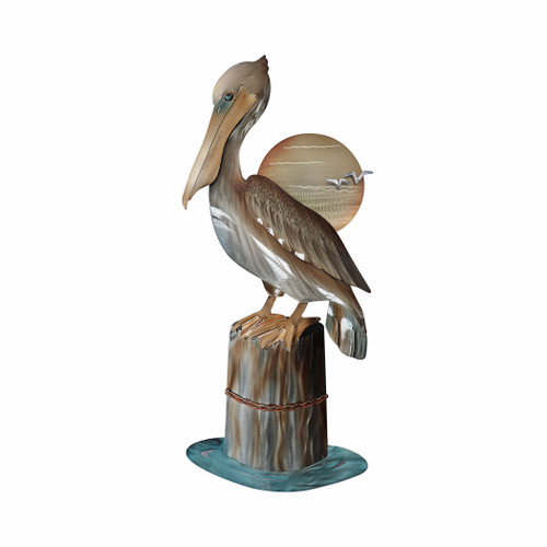 Pelican on Piling Stainless Steel CO191