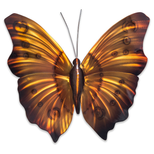 Stainless Butterfly Orange n Brown Stainless Butterfly Orange n Brown