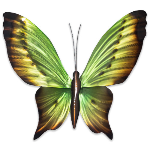 Stainless Butterfly Green, Yellow n Brown Stainless Butterfly Green, Yellow n Brown