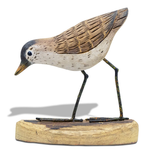 Sandpiper Table Sculpture - Hand Carved Wood