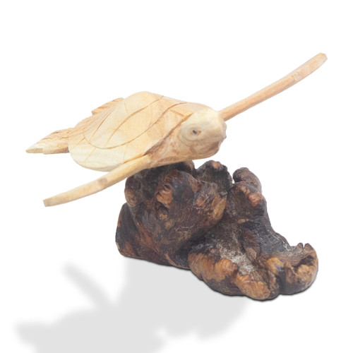 Sea Turtle Wood Hand Carved B106 Sea Turtle Wood Hand Carved B106