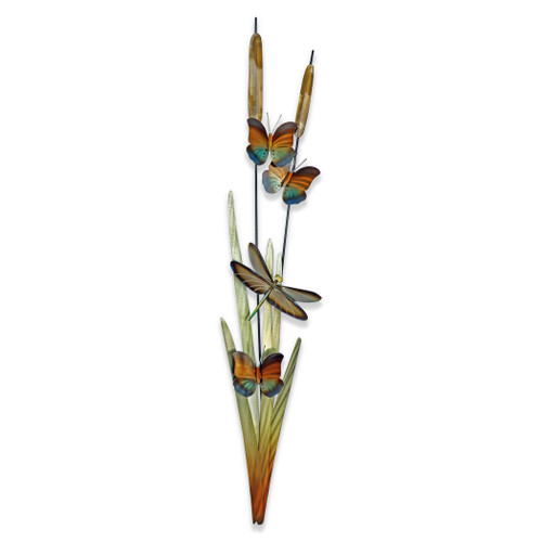 Cattails Indoor/Outdoor Metal Wall Art XIO102R Cattails Indoor/Outdoor Metal Wall Art XIO102R