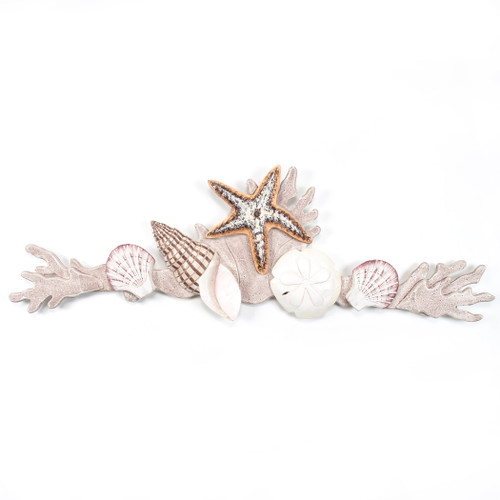 Coral  Shell Swag Wall Sculpture C070