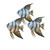 Angelfish School of 3 Metal Wall Art CO151