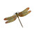 Stainless Dragonfly, Wall Sculpture MM098