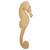 Seahorse with Head Down Bleach Finish CW482B