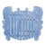 Crab Folding Table Nautical Blue B139N