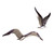 PAIR OF SEAGULLS COPPER ART - METAL WALL ART