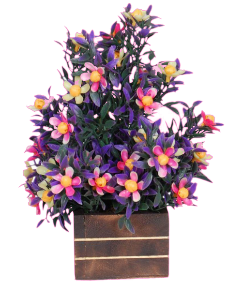 Loxia Wild Flowers With Pot Purple
